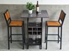 Combo bộ bàn bar kết hợp kệ 70x70cm và 2 ghế bar CBCF285