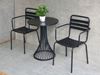 Combo bộ bàn cafe tròn 60x60cm và 2 ghế sắt ngoài trời CBCF283