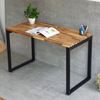 Bàn làm việc 120x60cm gỗ tràm chân sắt Rectang lắp ráp HBRT083