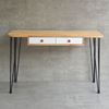 Bàn làm việc có ngăn kéo 120x50cm gỗ cao su chân Hairpin BD68110