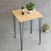 Bàn bar mặt vuông 70x70cm chân sắt Hairpin sơn tĩnh điện CFD68191