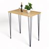 Bàn bar chữ nhật 100x60cm chân sắt Hairpin sơn tĩnh điện BB025