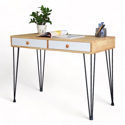 Bàn làm việc nhỏ có ngăn kéo 100x50cm chân sắt Hairpin BD68106
