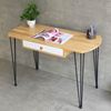Bàn làm việc có ngăn kéo nhỏ 120x50cm chân sắt Hairpin BD68106