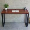 Bàn làm việc 120x60cm gỗ tràm chân sắt lắp ráp hệ Trapeze HBTC048