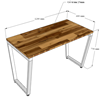 Bàn làm việc 120x60cm gỗ tràm chân sắt lắp ráp hệ Trapeze HBTC048