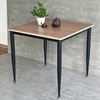 Bàn Ăn vuông 80cm gỗ Plywood chân sắt vuốt côn - BA154