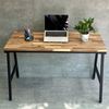 Bàn làm việc 120x60cm gỗ tràm chân sắt chữ A hệ Minimal SPD68201