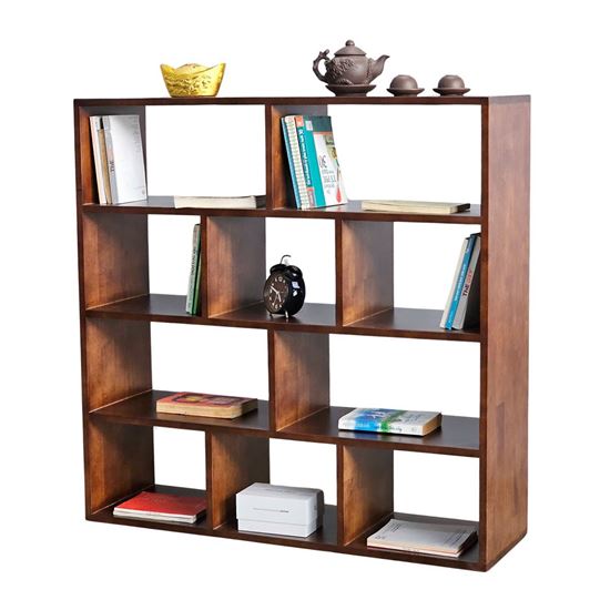 Kệ sách đứng 4 tầng gỗ cao su KS68202