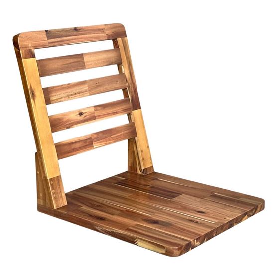 Ghế ngồi bệt lưng tựa gỗ tràm GB68015