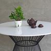 Bàn ăn tròn đường kính 100cm mặt đá chân sắt BA160