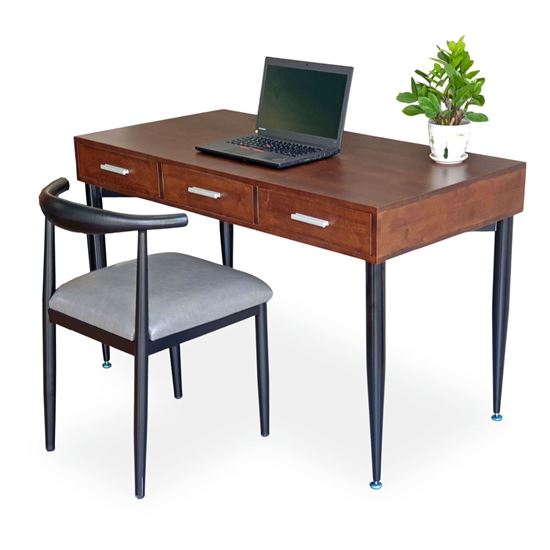 Combo bộ bàn ghế làm việc 120x60cm gỗ cao su CB68187