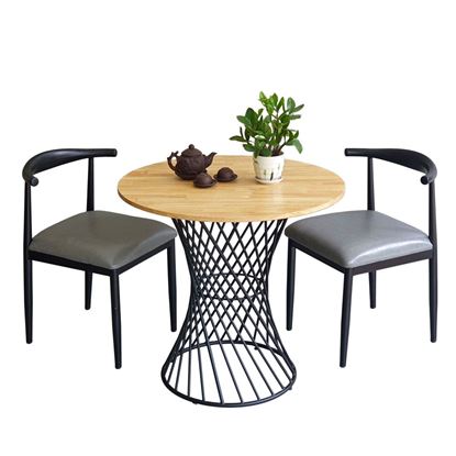 Combo bộ bàn ghế cafe tròn 80cm CBCF261