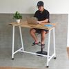 Bàn đứng di động 120x60x105cm gỗ tràm chân sắt lắp ráp FOS014
