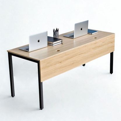 Bàn làm việc 180x70cm gỗ plywood chân sắt hệ UConcept HBUC065