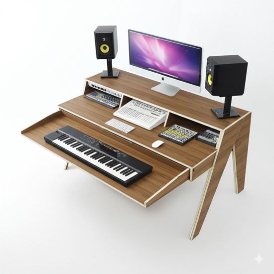 Bàn phòng thu StudioDesk 160x80cm gỗ Plywood SD68024