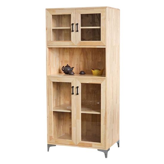 Tủ phòng ăn 80x55x172cm gỗ cao su KB68058