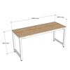 Bàn làm việc 180x60cm gỗ cao su hệ URA HBUR004