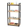 Kệ sách 4 tầng 60x30x120cm gỗ cao su lắp ráp KS68313
