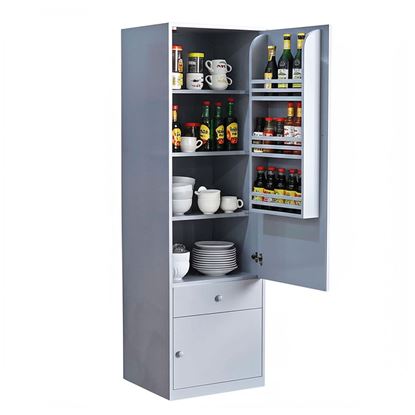 Tủ bếp 55x50x180cm gỗ cao su KB68059