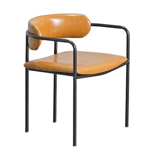 Ghế Simon có tay tựa nêm bọc Si chân sắt GSK008