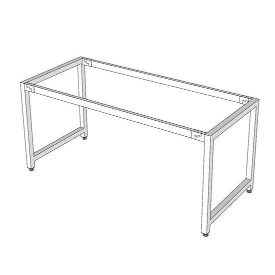 Chân sắt lắp ráp cho bàn 160x70cm hệ URA HCUR007