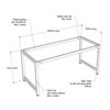 Picture of Chân sắt lắp ráp cho bàn 160x70cm hệ URA HCUR007