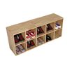 Kệ giày ô vuông 10 ngăn 110x30x45cm gỗ cao su KG68088