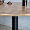 Bàn tròn 120cm gỗ plywood chân sắt BA68224