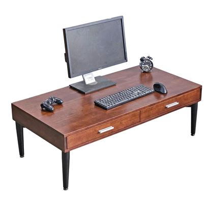 Bàn làm việc ngồi bệt có ngăn kéo 120x60cm chân sắt Cone IDE001