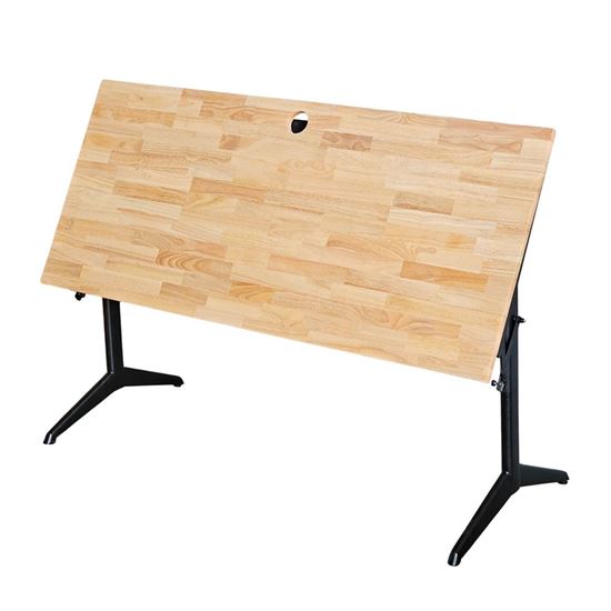 Bàn đào tạo gấp gọn 140x60cm gỗ cao su SPD68243