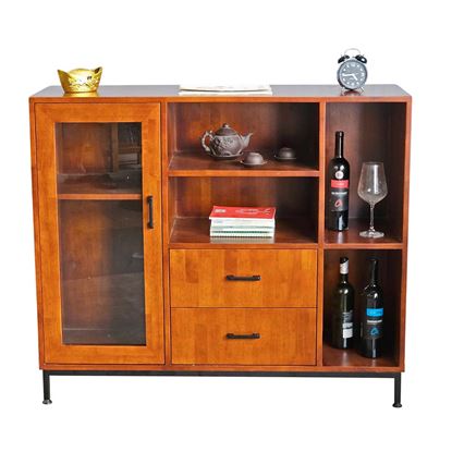 Tủ rượu 120x40x100cm gỗ cao su KR68004