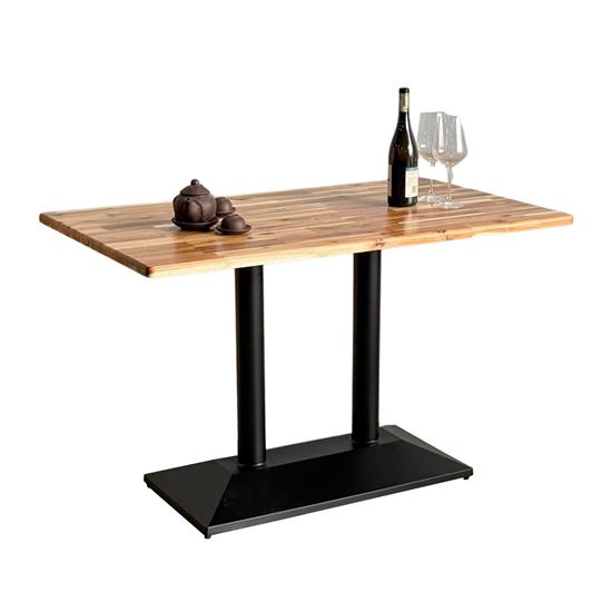 Bàn cafe chữ nhật 120x70cm gỗ tràm CFD68264