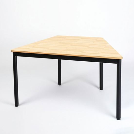 Bàn hình thang lắp ghép gỗ cao su hệ OMA HBOM014