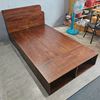 Giường ngủ 120x220cm gỗ cao su có hộc kéo GN68051