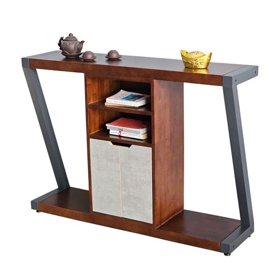 Bàn Console 120x30x85cm gỗ cao su chân chữ Z CST097