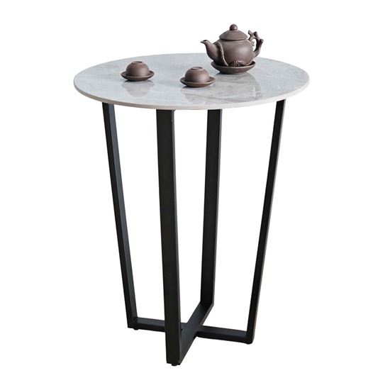 Bàn cafe tròn 60cm mặt đá CFD68265