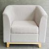 Ghế sofa đơn bọc vải chân gỗ sồi GSD68067
