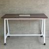 Bàn làm việc di động 120x60cm gỗ tràm 25mm chân sắt FOS012