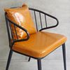 Ghế cafe khung sắt có tay tựa bọc nệm da simili GCF160Ghế cafe khung sắt có tay tựa bọc nệm da simili GCF160