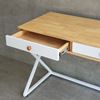 Bàn làm việc nhỏ có ngăn kéo 100x50cm chân sắt chữ X BD68101