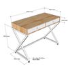 Bàn làm việc nhỏ có ngăn kéo 100x50cm chân sắt chữ X BD68101