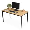 Bàn làm việc 140x70cm gỗ cao su chân sắt lắp hệ CONE II HBCN027