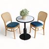 Bộ bàn ghế cafe tròn 2 ghế Thonet 1 bàn trà CBCF269
