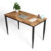 Bàn làm việc 120x60cm gỗ tràm chân sắt lắp hệ CONE II HBCN027