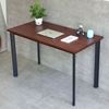 Bàn làm việc 120x60cm gỗ tràm chân sắt lắp ráp hệ Oval HBOV049