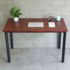 Bàn làm việc 120x60cm gỗ tràm chân sắt lắp ráp hệ Oval HBOV049