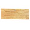 Mặt bàn làm việc chữ nhật 160x60cm gỗ cao su AA có lỗ luồn dây MB034