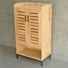 Picture of Tủ để giày 2 cánh 60x35x120cm gỗ cao su chân sắt KTB68141