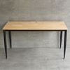 Bàn làm việc 140x60cm gỗ cao su chân sắt lắp hệ CONE II HBCN028